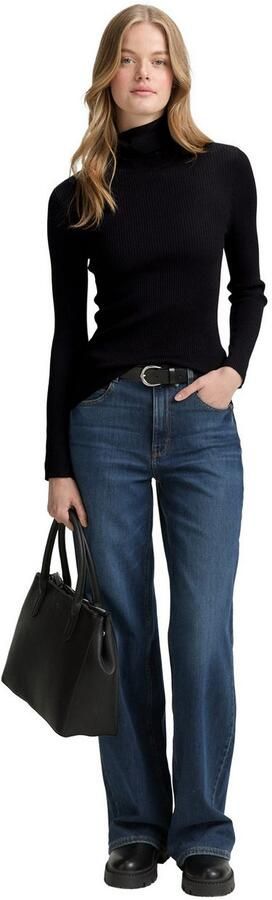 Tom Tailor Denim Slim fit turtleneck van viscosemix - Foto 4