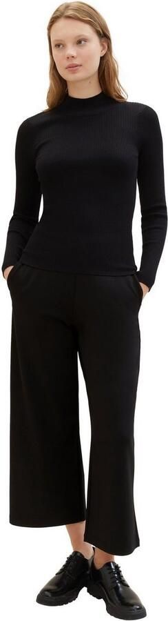 Tom Tailor Denim Relaxed fit stoffen broek met elastische band - Foto 3