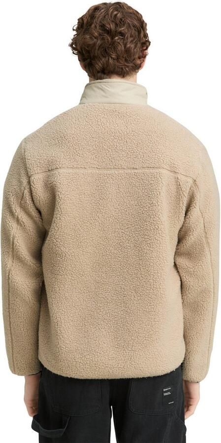 Tom Tailor Denim Regular fit jack van teddybont met opstaande kraag - Foto 6