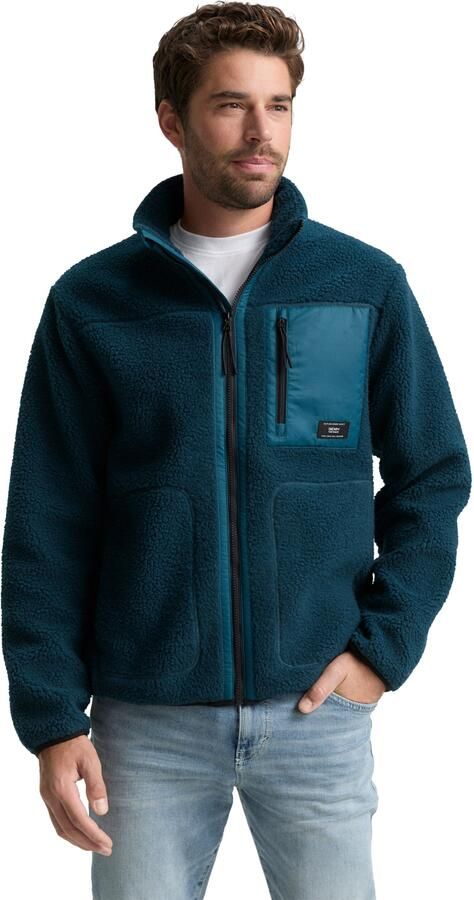 Tom Tailor Denim Fleecejack met geborduurd logo - Foto 6