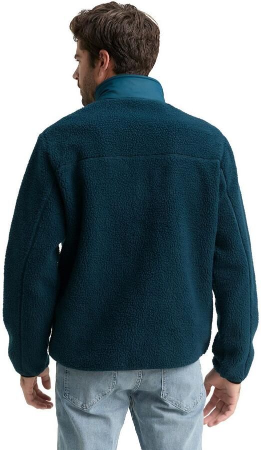 Tom Tailor Denim Fleecejack met geborduurd logo - Foto 4