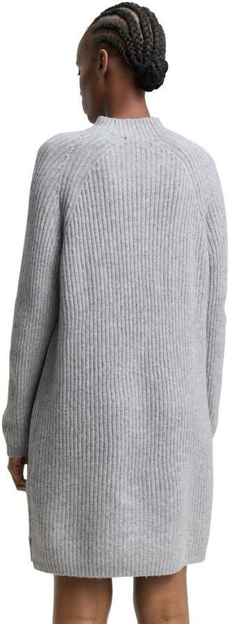 Tom Tailor Denim Gebreide jurk met opstaande kraag - Foto 5