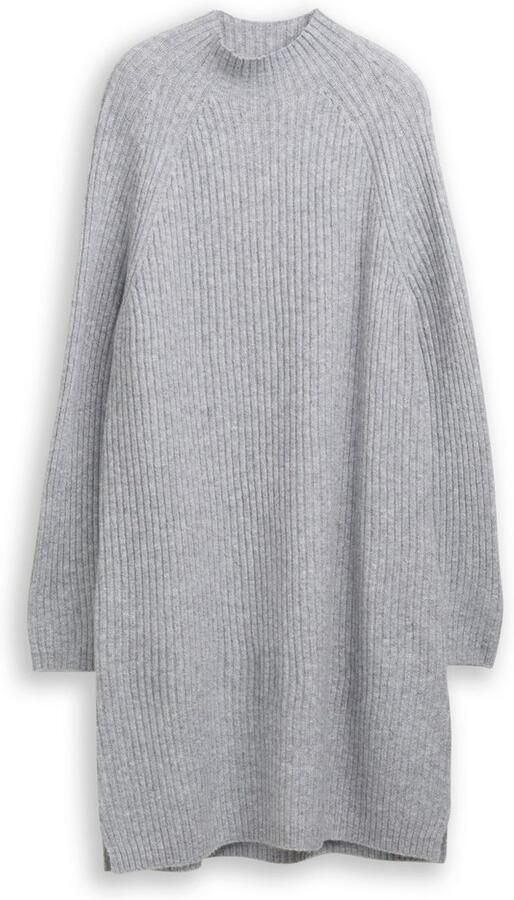Tom Tailor Denim Gebreide jurk met opstaande kraag - Foto 3