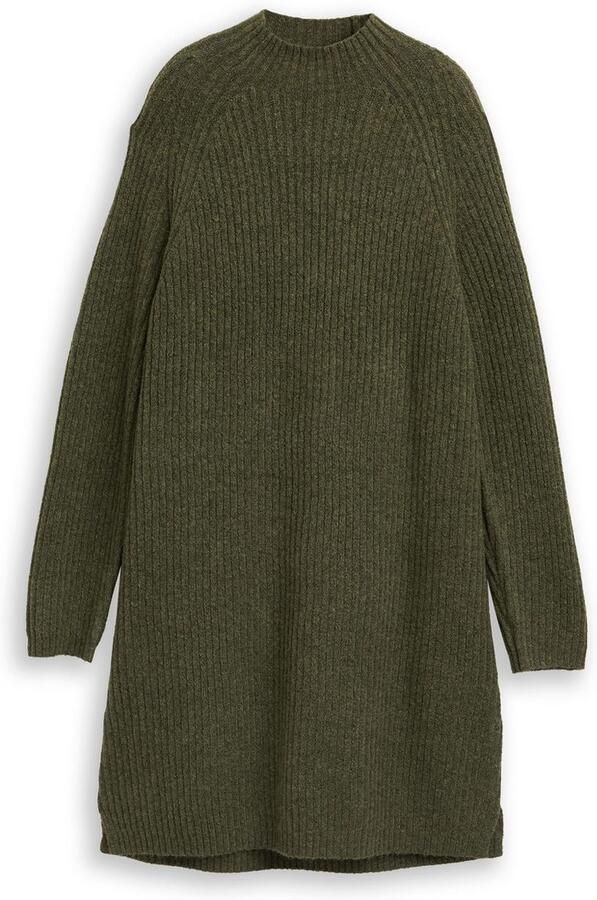 Tom Tailor Denim Gebreide jurk met opstaande kraag - Foto 3