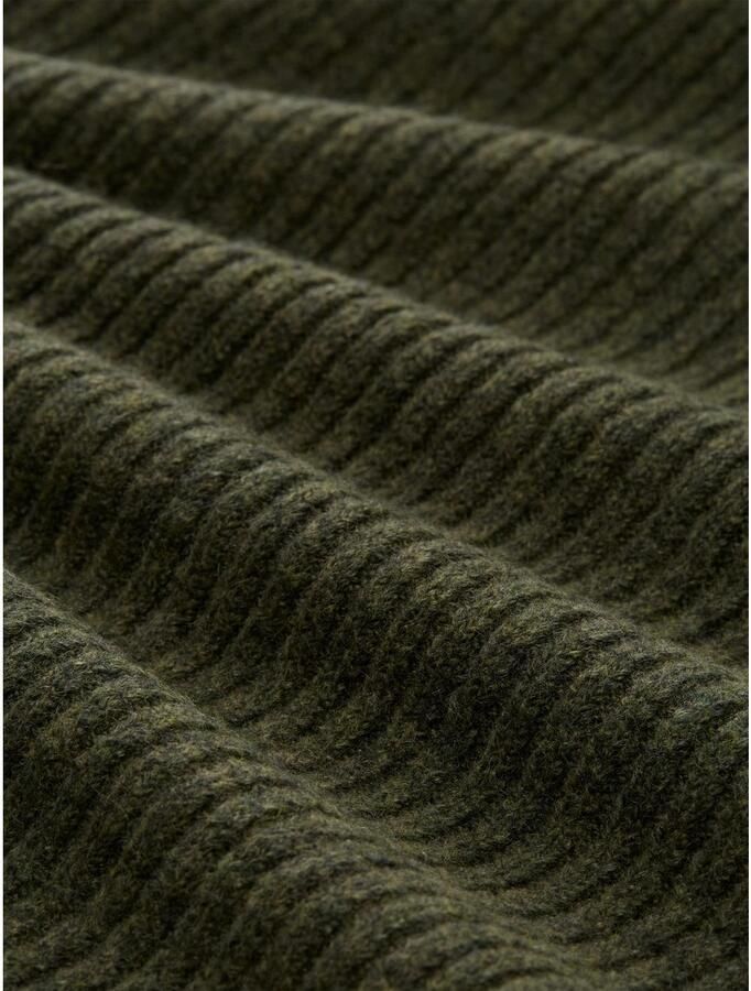 Tom Tailor Denim Gebreide jurk met opstaande kraag