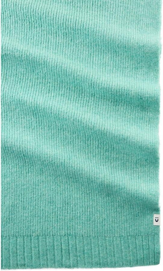 Tom Tailor Denim Gebreide sjaal effen met applicatie - Foto 3