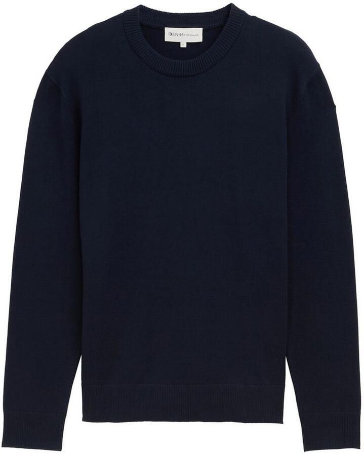 Tom Tailor Denim Regular fit gebreide pullover van katoen