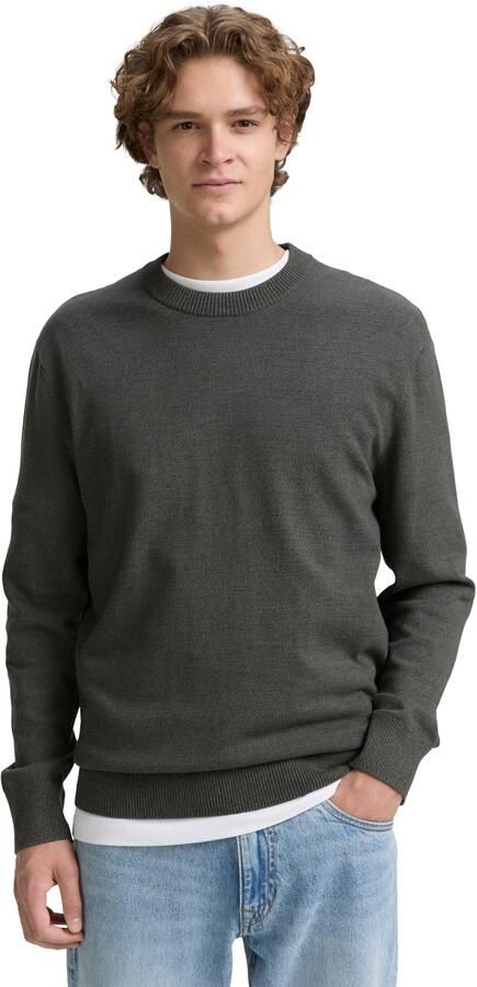 Tom Tailor Denim Regular fit gebreide pullover van katoen - Foto 5