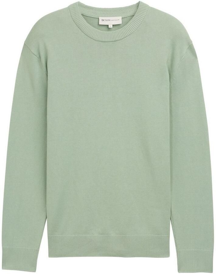 Tom Tailor Denim Regular fit gebreide pullover van katoen