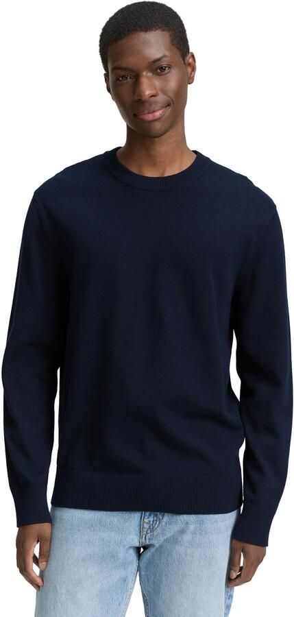 Tom Tailor Denim Regular fit gebreide pullover van katoen - Foto 4