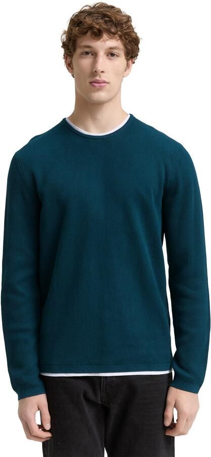 Tom Tailor Denim Gebreide trui met 2-in-1 halslijn - Foto 6