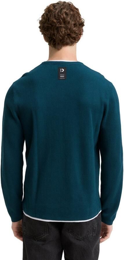 Tom Tailor Denim Gebreide trui met 2-in-1 halslijn - Foto 5