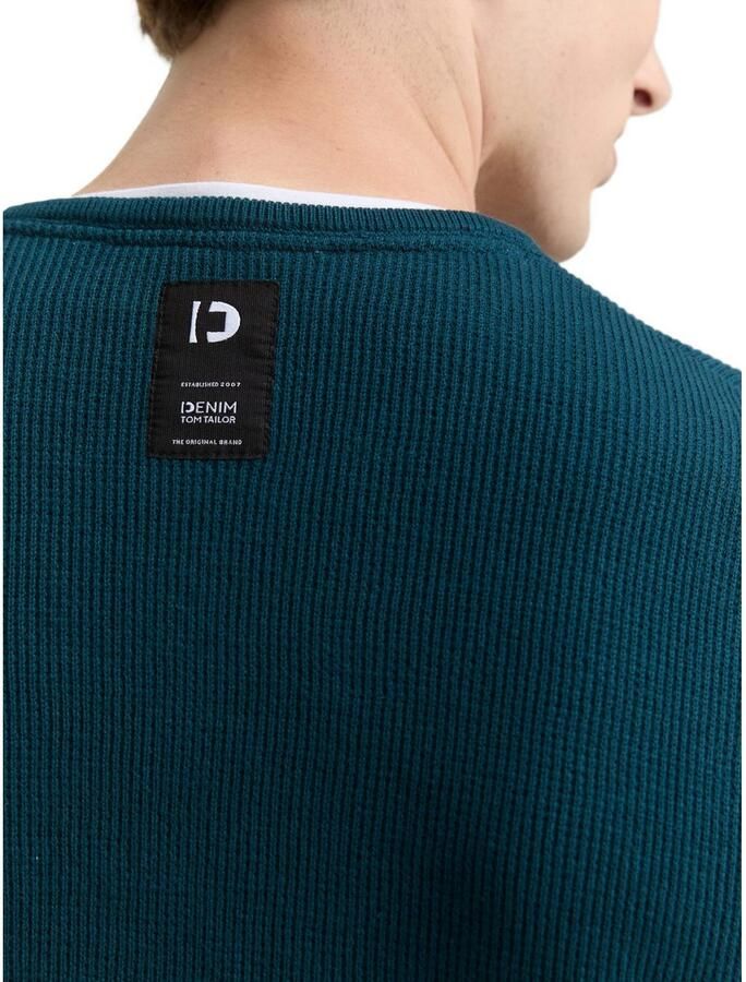 Tom Tailor Denim Gebreide trui met 2-in-1 halslijn - Foto 2