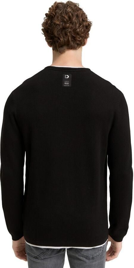 Tom Tailor Denim Gebreide trui met 2-in-1 halslijn - Foto 5