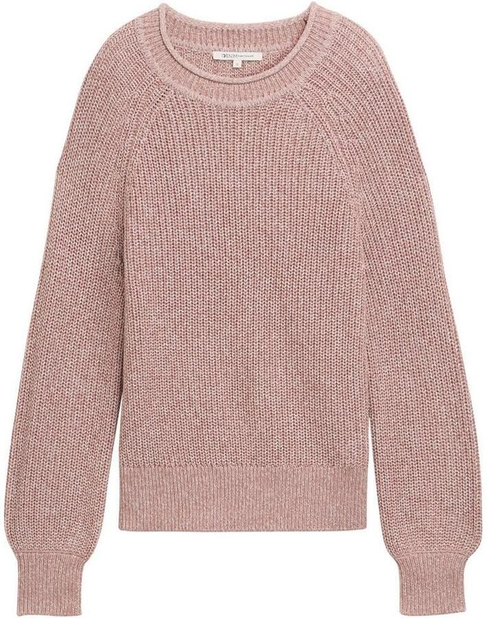 Tom Tailor Denim Regular fit gebreide pullover van katoenmix