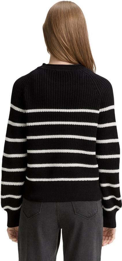 Tom Tailor Denim Gebreide trui met breistructuur - Foto 4