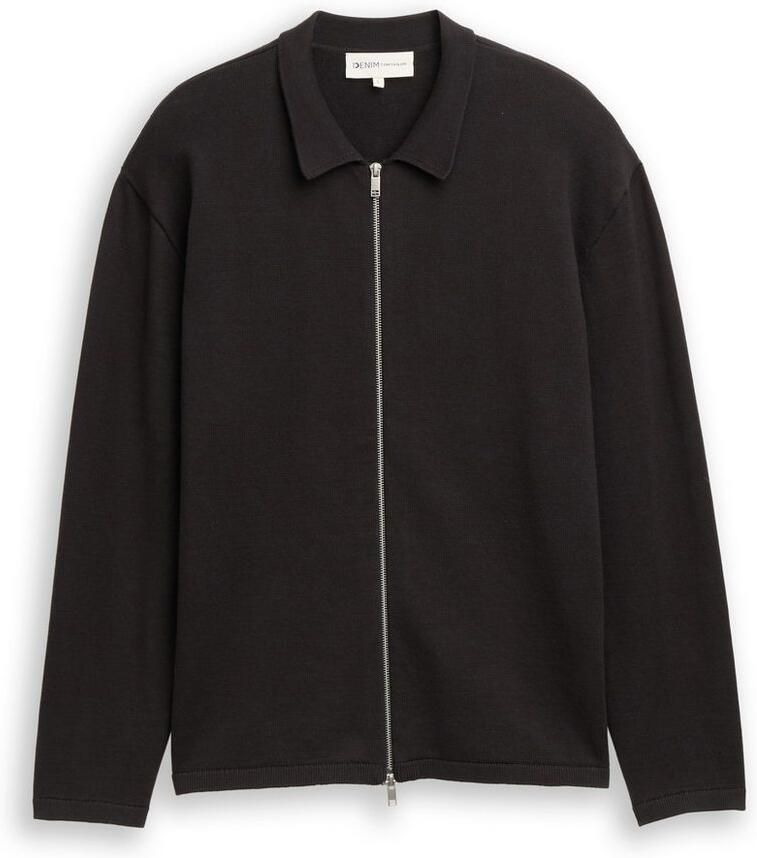 Tom Tailor Denim Gebreide trui met een ritssluiting