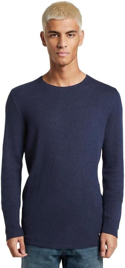 Tom Tailor Heren Gebreide Trui Stijlvol en Comfortabel Blue Heren - Foto 6