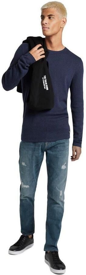 Tom Tailor Heren Gebreide Trui Stijlvol en Comfortabel Blue Heren - Foto 5