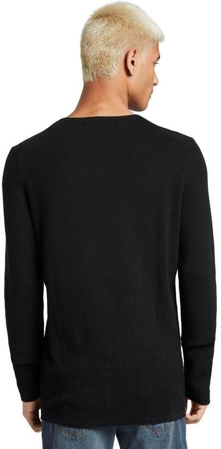Tom Tailor Heren Gebreide Trui Stijlvol Comfortabel Black Heren - Foto 3