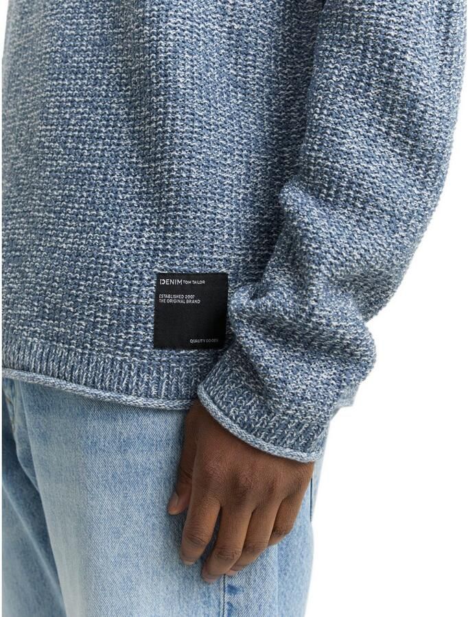 Tom Tailor Denim Gebreide trui met geborduurd logo - Foto 2