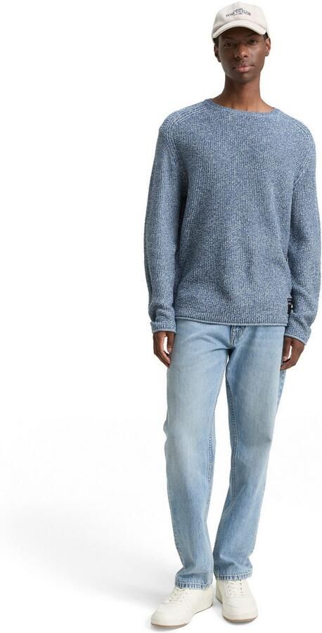 Tom Tailor Denim Gebreide trui met geborduurd logo - Foto 4