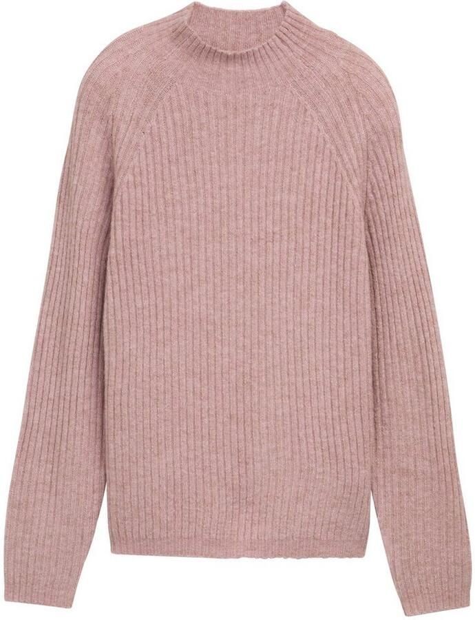 Tom Tailor Denim Regular fit gebreide pullover met katoen