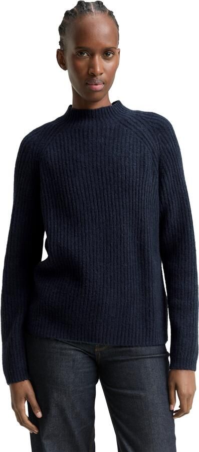 Tom Tailor Denim Gebreide trui met opstaande kraag - Foto 6