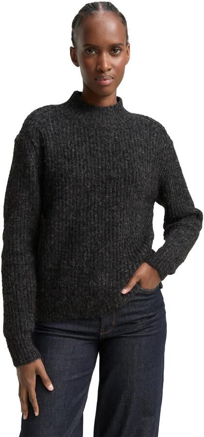 Tom Tailor Denim Gebreide trui met opstaande kraag - Foto 6