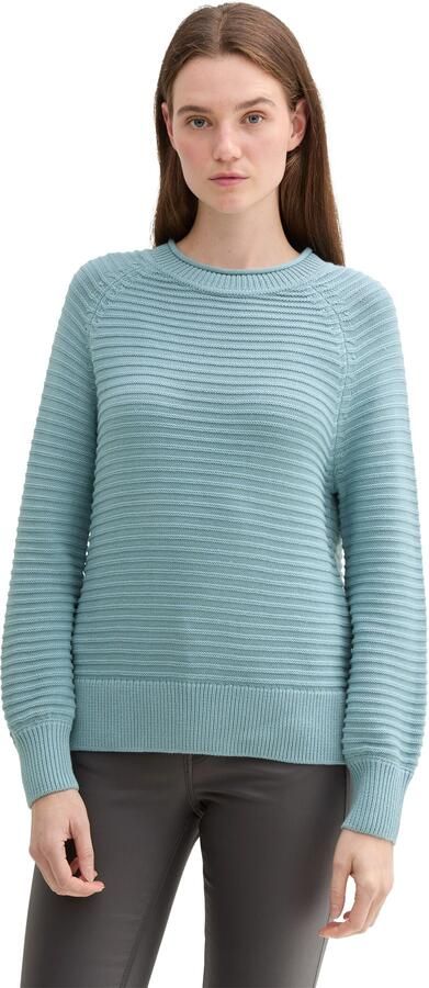 Tom Tailor Denim Gebreide trui met ottoman-structuur - Foto 5