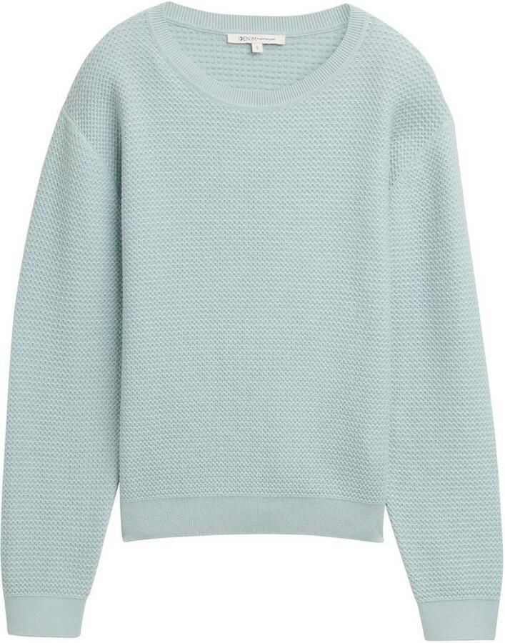Tom Tailor Denim Gebreide trui met ribboorden
