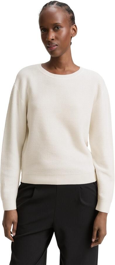 Tom Tailor Denim Gebreide trui met ribboorden - Foto 6