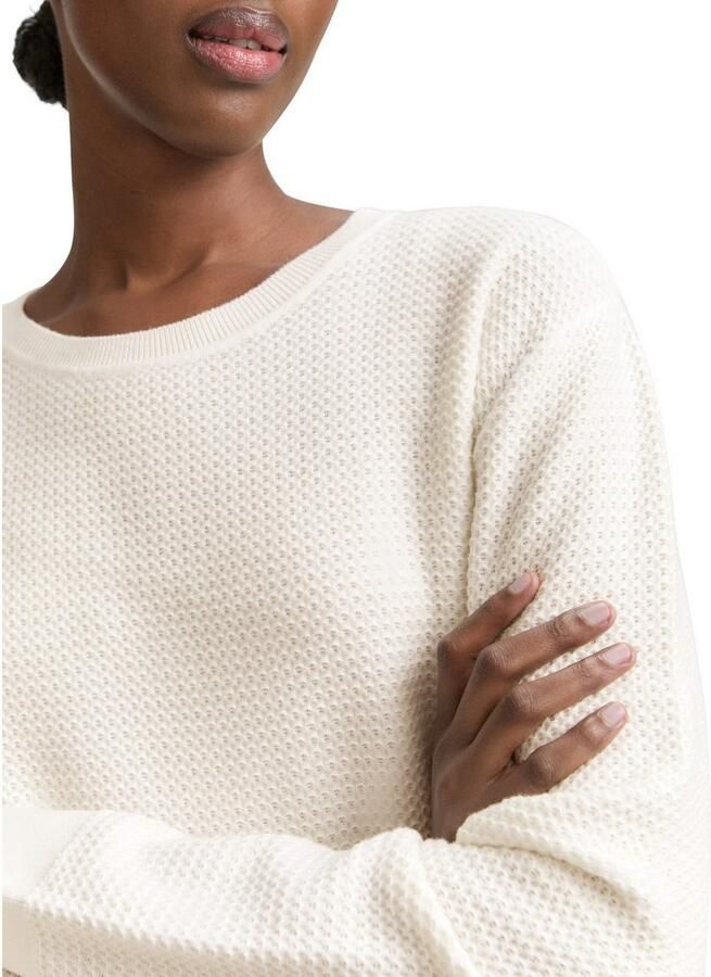 Tom Tailor Denim Gebreide trui met ribboorden - Foto 3