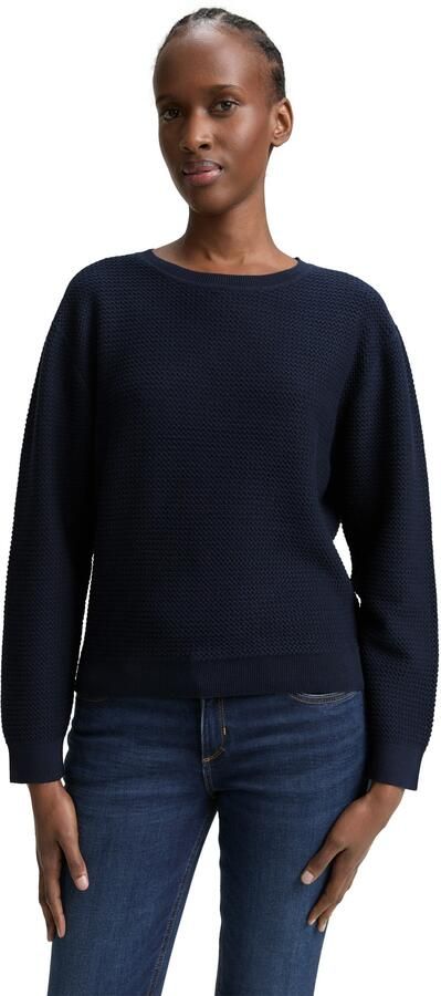 Tom Tailor Denim Gebreide trui met ribboorden - Foto 6