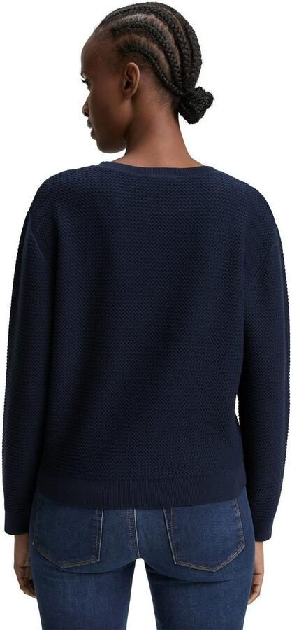 Tom Tailor Denim Gebreide trui met ribboorden - Foto 4