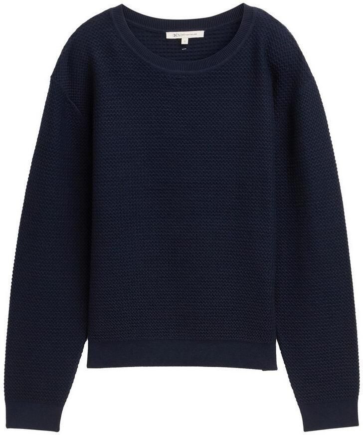Tom Tailor Denim Gebreide trui met ribboorden