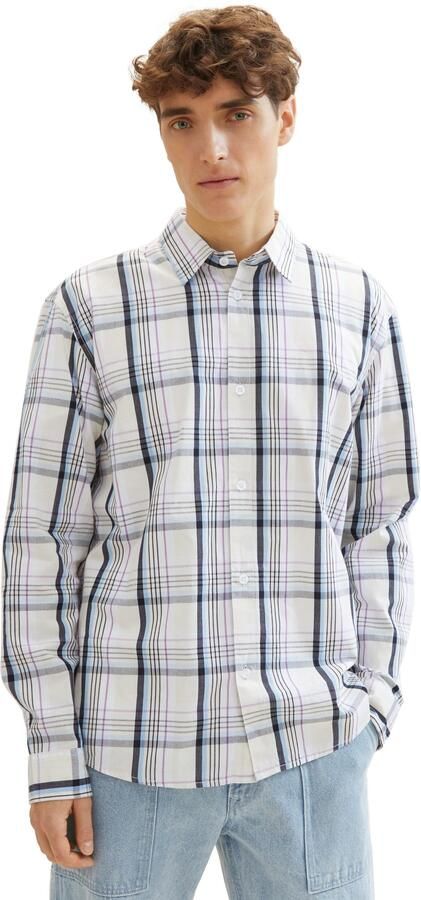 Tom Tailor Denim Geruit overhemd met knoopsluiting - Foto 6