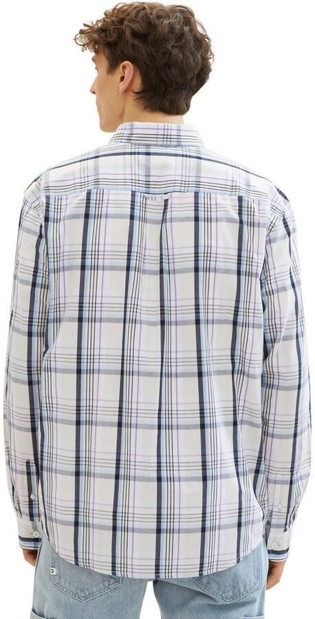 Tom Tailor Denim Geruit overhemd met knoopsluiting - Foto 3