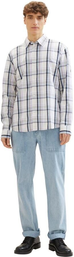 Tom Tailor Denim Geruit overhemd met knoopsluiting - Foto 5