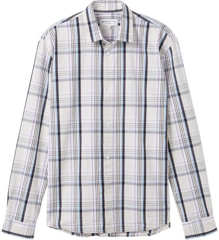 Tom Tailor Denim Geruit overhemd met knoopsluiting - Foto 2