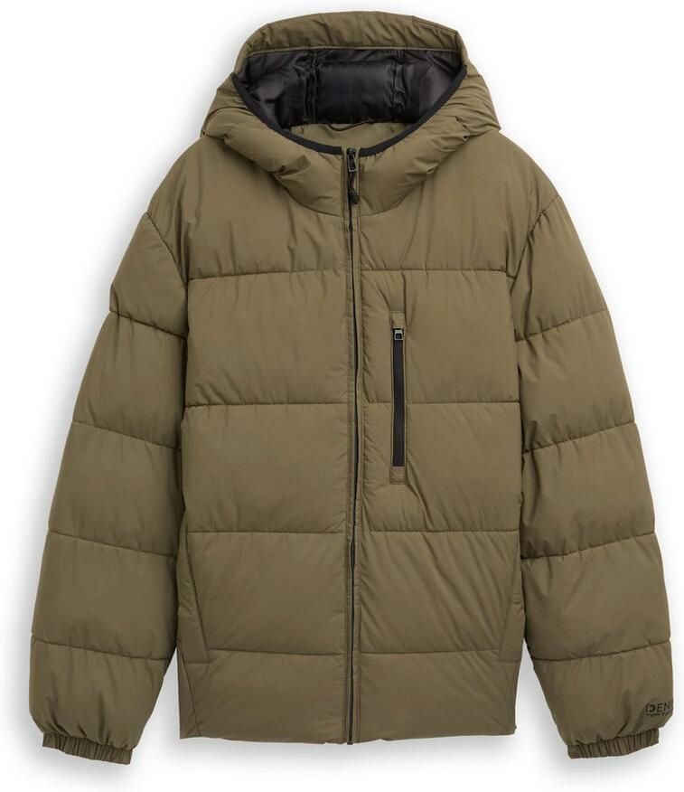 Tom Tailor Denim Gewatteerd regular fit jack met capuchon