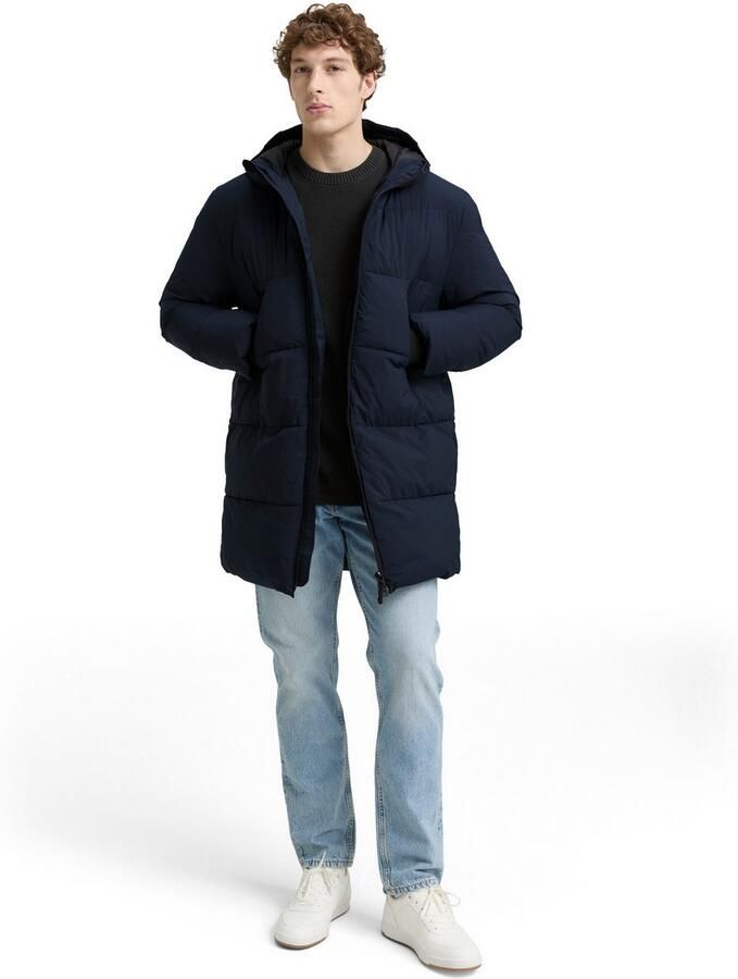 Tom Tailor Denim Gewatteerde jas met logoprint - Foto 2