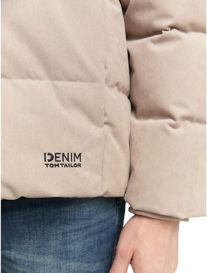 Tom Tailor Denim Regular fit gewatteerd jack van corduroy