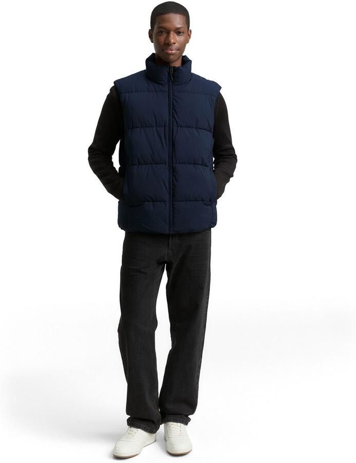 Tom Tailor Denim Regular fit outdoorvest met opstaande kraag