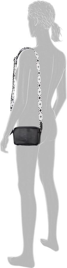 Tom Tailor Denim Handtas Mena zacht materiaal en benadrukt door kleurrijke statement-webbanden - Foto 3