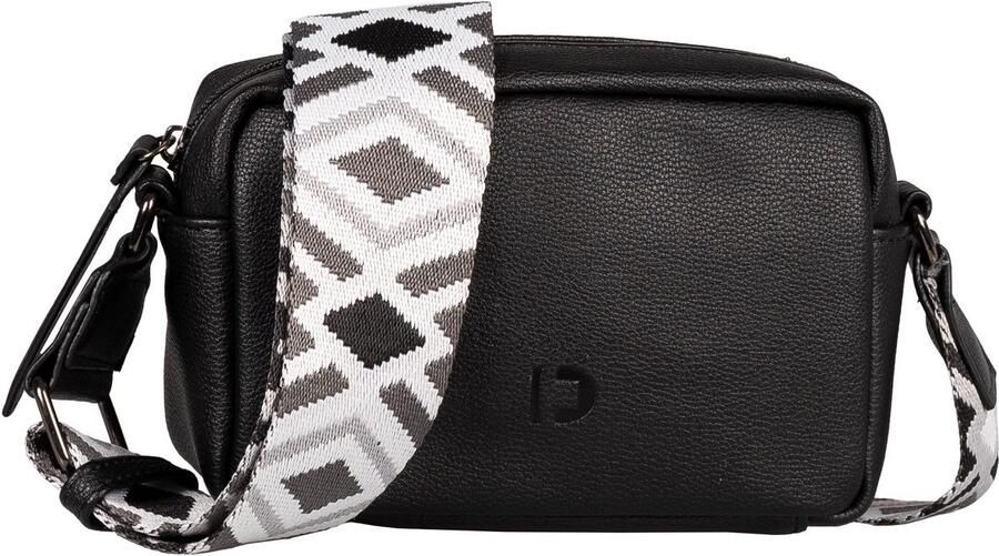 Tom Tailor Denim Handtas Mena zacht materiaal en benadrukt door kleurrijke statement-webbanden - Foto 2