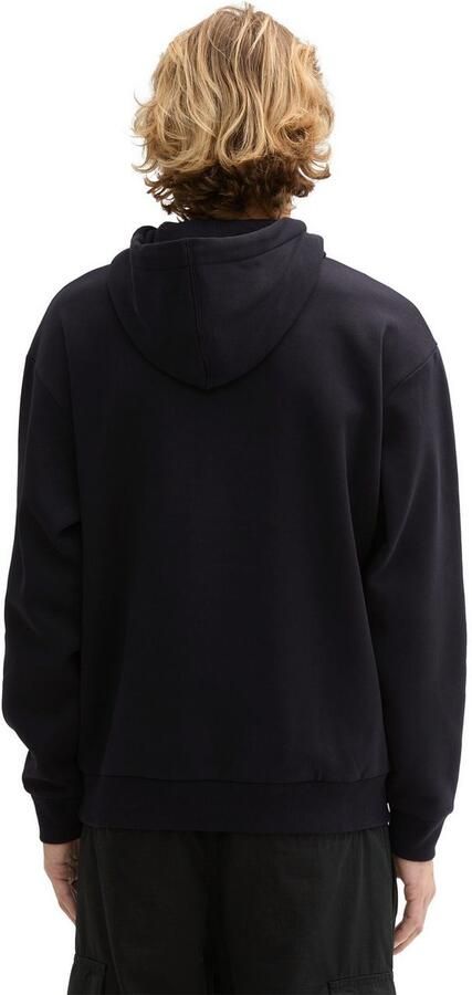 Tom Tailor Denim Regular fit hoodie van katoenmix met labelprint - Foto 3