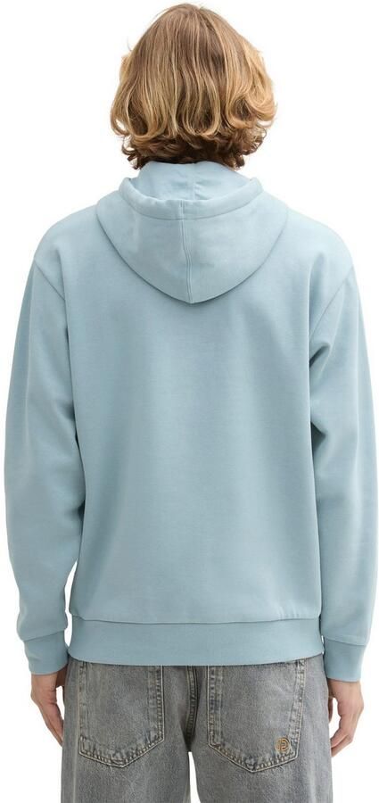 Tom Tailor Denim Regular fit hoodie van katoenmix met labelprint - Foto 3