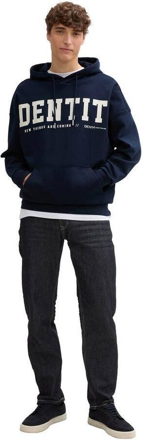 Tom Tailor Denim Hoodie met state t-print - Foto 4