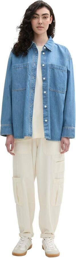 Tom Tailor Denim Jeans blouse met borstzakken - Foto 4